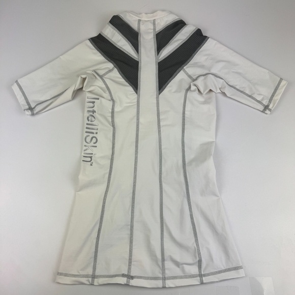 Intelliskin Women’s Foundation V-Tee Short Sleeve Posture/Compression Top -White - Picture 7 of 7